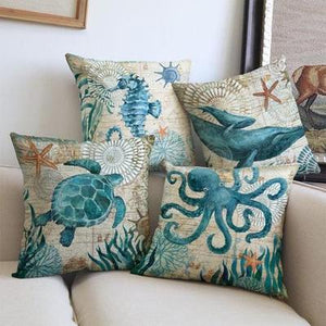 Housses de coussin La vie marine