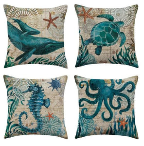 Housses de coussin La vie marine