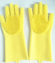 Gants de lavage de vaisselle en silicone en caoutchouc magique