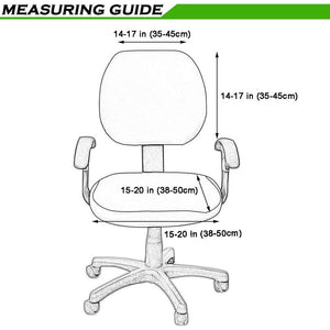 Housse de chaise de bureau anti-poussière lavable